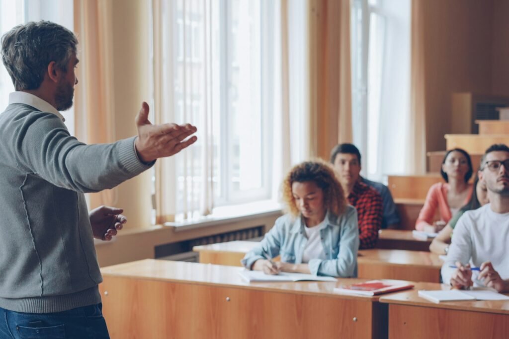 Instructor leading a lecture